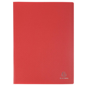 Exacompta Protège-documents OPAK Rouge - 8 Pochettes A4 Antireflet
