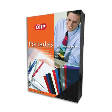 Lot de 50 couvertures de reliure A4 en carton gaufré noir