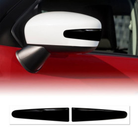 Lot de 2 Profils Protecteurs 3D pour Rétroviseurs de Voiture - Noir