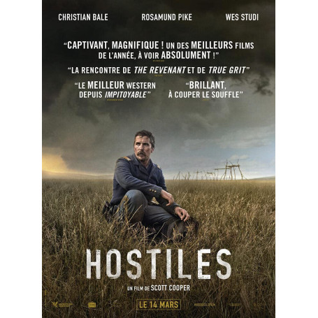 Hostiles - Film Western avec Christian Bale en DVD
