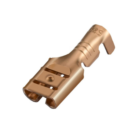 Heschen Lot de 100 Cosses à Sertir Femelle Non Isolées 6,3 mm