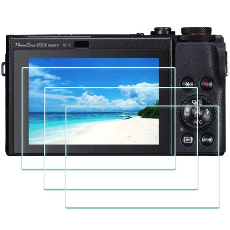 ULBTER Verre Trempé pour Canon G7X/G9X - Lot de 3 Protecteurs d'Écran 9H
