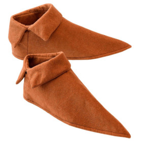 Couvre-Chaussures Médiévaux en Polyester - Accessoire de Costume Thématique