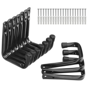 Yisunnan Lot de 10 Crochets de Rangement en J pour Garage - Noir
