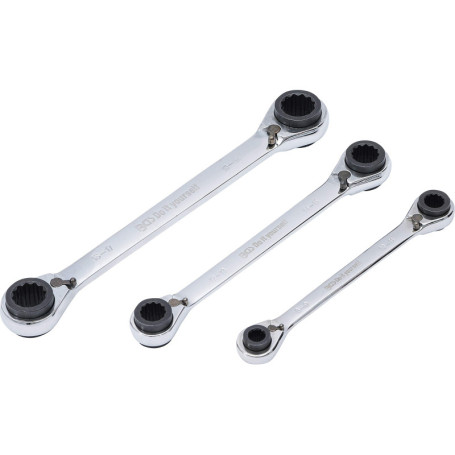 Jeu de clés à cliquet BGS 4-en-1 - 8 à 19 mm