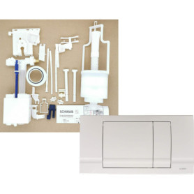 Kit de pièces de rechange Schwab RIVA DUO pour réservoir de chasse d'eau