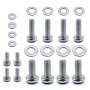 Kit de Montage TV Universel en Acier Inoxydable - 24 Pièces avec Vis et Rondelles