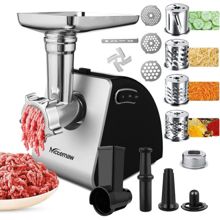 Hachoir à Viande Électrique Nictemaw 500W - Multifonction 5 en 1
