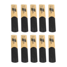 Lot de 10 anches en roseau pour saxophone ténor Alnicov - Force 2,5