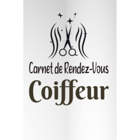 Carnet de Rendez-Vous pour Coiffeur avec Couverture Florale