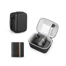Étui de Voyage Noir pour Polaroid avec Album Photo Intégré