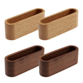 Porte-cartes de visite en bois RoadLoo - Lot de 4 pour bureau