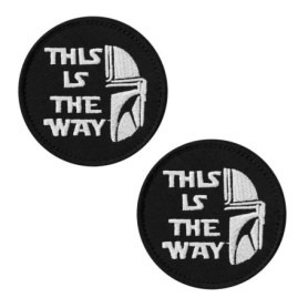 Ensemble de 2 Patches Brodés Star Wars - Demi-Casque Tactique Humoristique