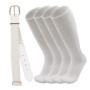 Ensemble Chaussettes Rembourrées et Ceinture de Baseball - Taille Unique - Blanc