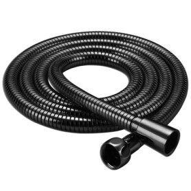 Flexible de Douche Noir 2m en Acier Inoxydable - Résistant et Anti-Torsion