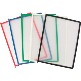 Set de 10 Panneaux de Présentation A4 Multicolores - Cadres Pliables pour Bureau et Supermarché