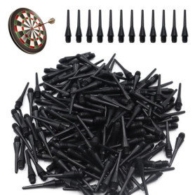 POPAPIE 200 Fléchettes en Plastique Noires pour Cibles Électroniques