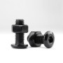 Kit de 20 Boulons et Écrous M6 en Acier Inoxydable Noir pour Meubles