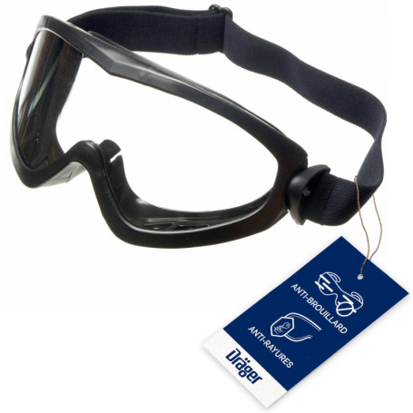 Lunettes de Protection Dräger X-pect 4200 - Anti-Buée et Résistantes aux Rayures