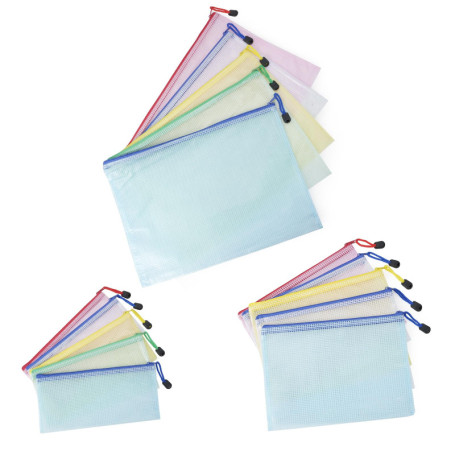 Elalove Lot de 15 Pochettes Zippées Multi-Taille - Organisation Bureau et Voyage