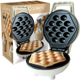 ScrapCooking Mini Machine à Gaufres Bulles - Appareil Anti-Adhésif avec Recette Incluse