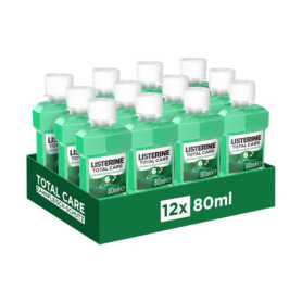 Listerine Total Care Bain de Bouche 12 x 80 ml - Protection Complète des Gencives