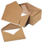 Lot de 25 enveloppes kraft C6 pour cartes et lettres