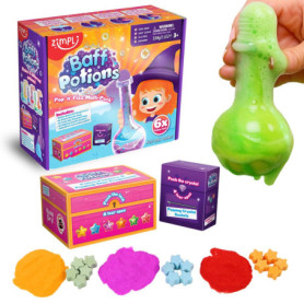 ZIMPLI - Kit de Potions Magiques Pétillantes pour Bains Amusants