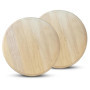 Lot de 2 Planches à Découper Rondes en Bois - 23 cm PARENCE