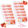 Fil Dentaire Enfant Aromatisé à la Fraise - 600 Bâtonnets Pratiques