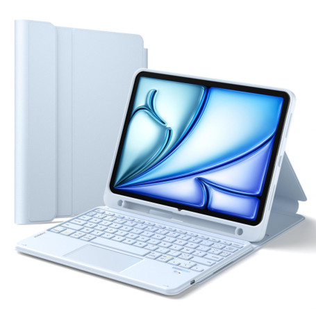 Coque Clavier Détachable Inateck avec Pavé Tactile pour iPad 11e/10e Génération - Bleu