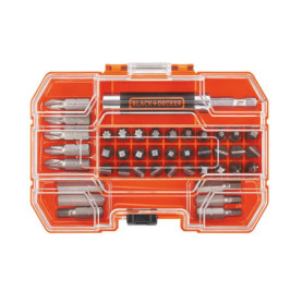 Kit de 42 Embouts de Tournevis BLACK+DECKER avec Étui Compact