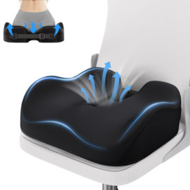 Coussin Ergonomique Benazcap pour Coccyx et Sciatique - Soulagement Optimal en Bureau et Voiture