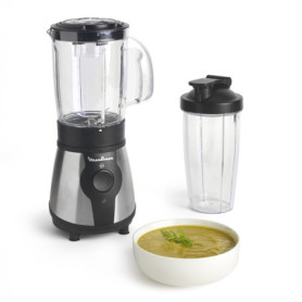 Moulinex Blender Mixeur Électrique 300W avec Gourde 750ml - Smoothies Sains