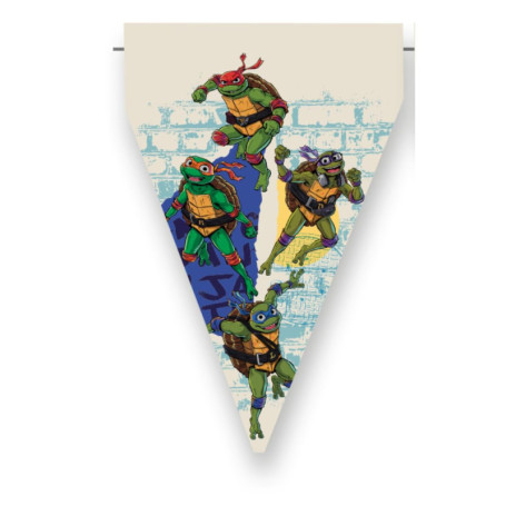 Guirlande d'Anniversaire Tortues Ninja - Décoration Festive 3m