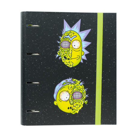 Classeur A4 Rick et Morty avec Couverture Rigide - 4 Anneaux