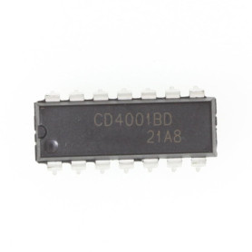 Pack de 10 Portes Logiques CD4001 DIP-14 HUABAN