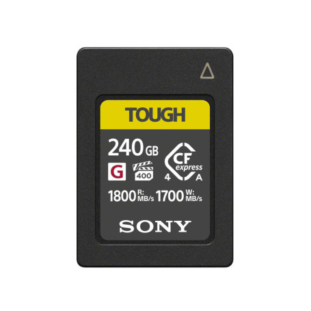 Carte Mémoire Sony CFexpress Type A 240 Go Tough - Vitesse Ultra Haute pour Vidéo 4K/8K