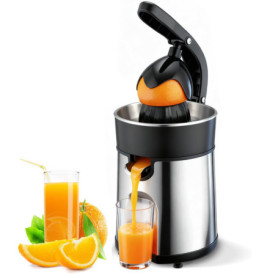 Presse Agrumes Électrique Romon en Inox 85W avec Système Anti-goutte