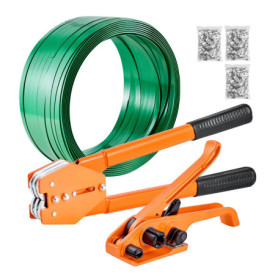 Kit de Cerclage VEVOR avec Tendeur et 300 Scellés Métalliques - 304,8 m