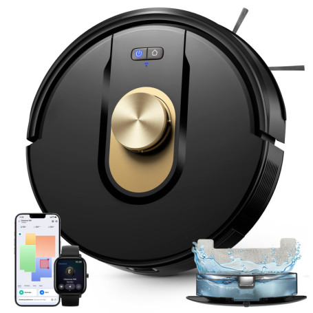 Vexilar Cleanova W9 Robot Aspirateur Laveur Intelligent avec Navigation Laser