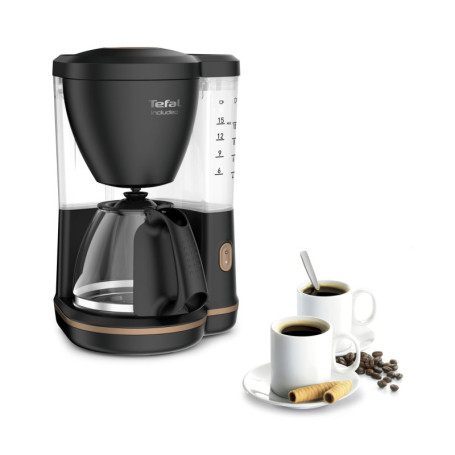 Cafetière Tefal Includeo 10-15 Tasses avec Porte-Filtre Amovible