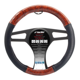 Housse de Volant en Bois Simoni Racing - Eco-Cuir Noir 37-39cm