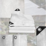 Bâche de Protection Imperméable 2x2 m avec Œillets - Résistante aux Intempéries