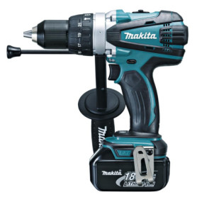 Perceuse à percussion sans fil 18V LXT avec 2 batteries 5.0 Ah - Makita DHP458RTJ