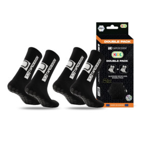 Lot de 2 paires de chaussettes de football antidérapantes pour enfants - Confort et adhérence