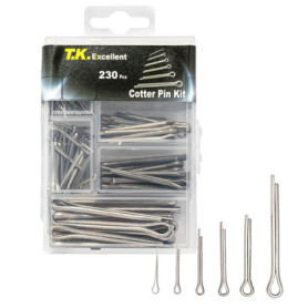 Kit de 230 Goupilles Fendues en Acier Inoxydable - T.K.Excellent