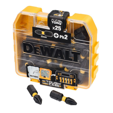 Boîte d'Embouts Impact Torsion Dewalt - 25 Embouts PH2 25mm