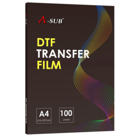 Film de Transfert DTF A-SUB - 100 Feuilles A4 pour Sublimation