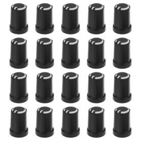 Lot de 20 Boutons de Potentiomètre en D pour Guitares Électriques